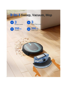 Robot Aspirador Proscenic 850T WiFi con Mopa y Navegación 2