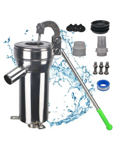 Bomba de Pozo Manual Timiland de Acero Inoxidable 10m