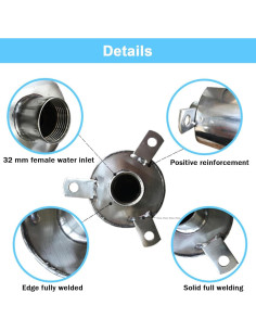 Bomba de Pozo Manual Timiland de Acero Inoxidable 10m 2