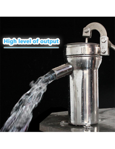 Bomba de Pozo Manual Timiland de Acero Inoxidable 10m