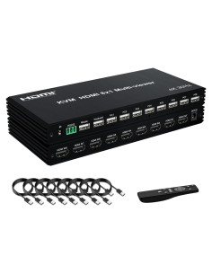 Conmutador KVM HDMI 4K 8 en 1 RIJER con Control Remoto