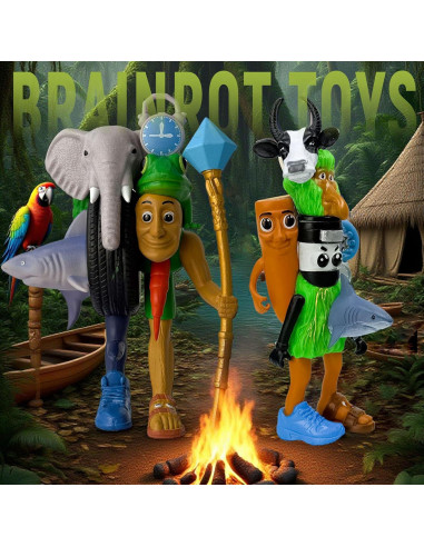 Set de 8 Figuras de Acción Brainrot Italianas - Lomencry