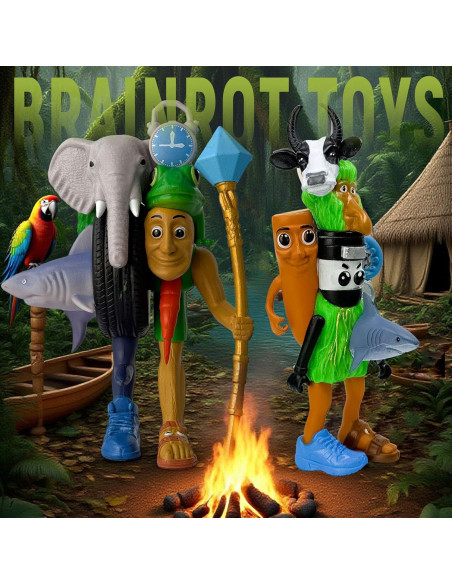 Set de 8 Figuras de Acción Brainrot Italianas - Lomencry