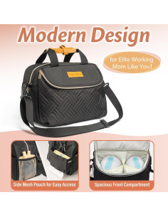 Bolsa para Extractor de Leche CarryWise Negra 6 Botellas 2