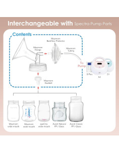 Partes de bomba Maymom compatibles con Spectra S2 S1 24 mm 2