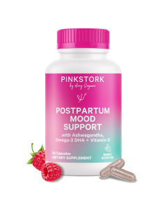 Suplemento Postparto Pink Stork 60 Cápsulas - Apoyo Emocional y Hormonal