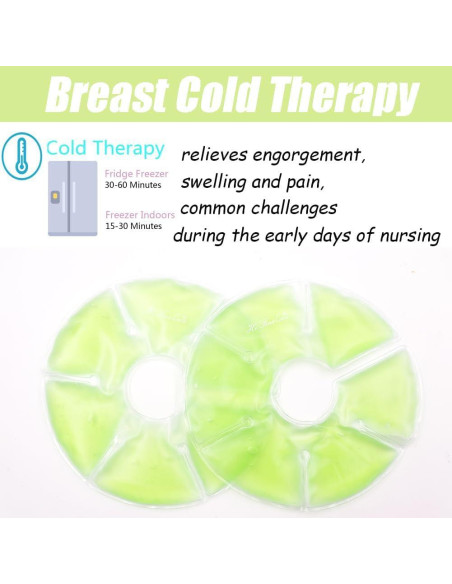 Compresas de Gel para Senos HiFineCare - Terapia Caliente y Fría Compresas de Gel para Senos HiFineCare - Terapia Caliente y Fría