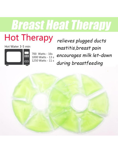 Compresas de Gel para Senos HiFineCare - Terapia Caliente y Fría