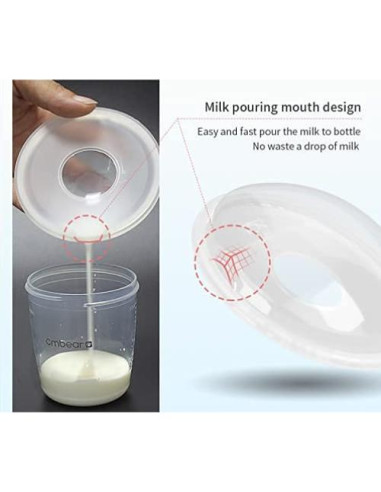 Copa de Lactancia Protectora de Silicona Suave - 2 Unidades