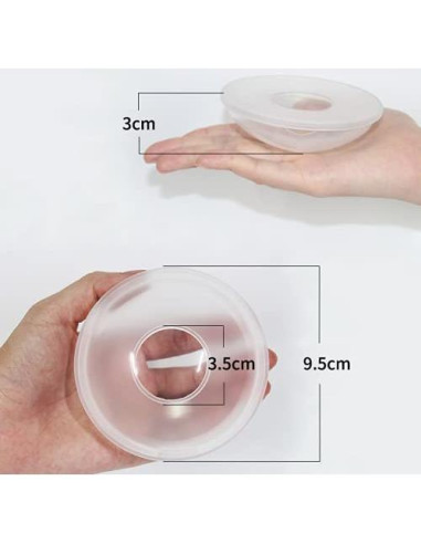 Copa de Lactancia Protectora de Silicona Suave - 2 Unidades