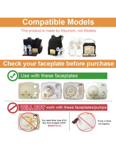 Maymom 4 Tubos y 4 Membranas para Extractor Medela Pump In Style 2