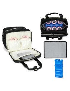 Bolsa de Enfriamiento de Leche Materna GEMIU Negra 6 Botellas