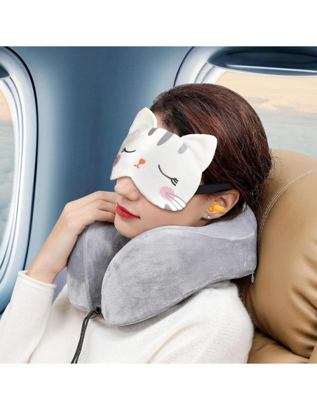 Cama de avión portátil para niños Frstem - Gris, 78.74x48.26cm