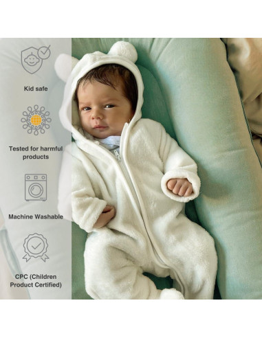 Sofá para Bebés CooCooBaby 100% Algodón Transpirable Verde