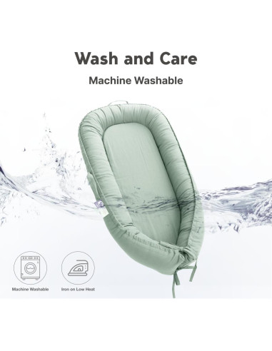 Sofá para Bebés CooCooBaby 100% Algodón Transpirable Verde