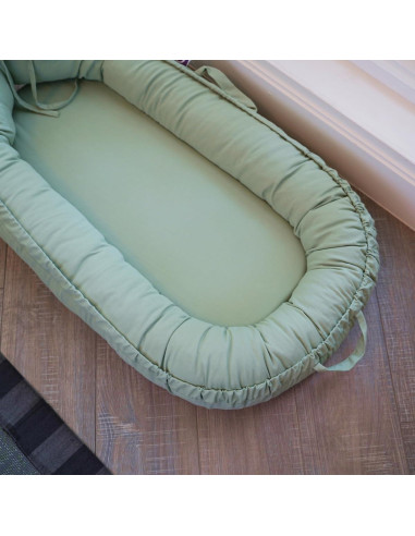 Sofá para Bebés CooCooBaby 100% Algodón Transpirable Verde