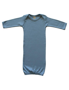 Vestido Largo de Bebé Tono Tierra 0-3 Meses Algodón