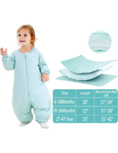 Saco de Sueño para Bebé RESTCLOUD 2.5 TOG Rosa 6-18 Meses 2