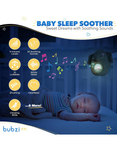 Máquina de Sonido Bubzi Co Elefante Portátil con Proyector 2