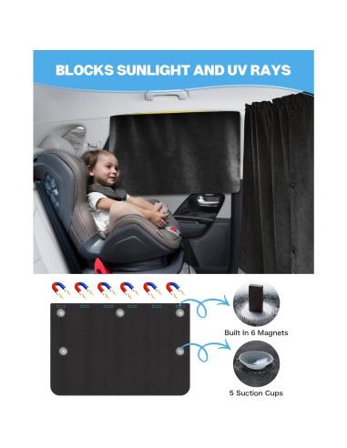 Cortinas de Privacidad para Automóvil Epltion QCY - 4 Piezas