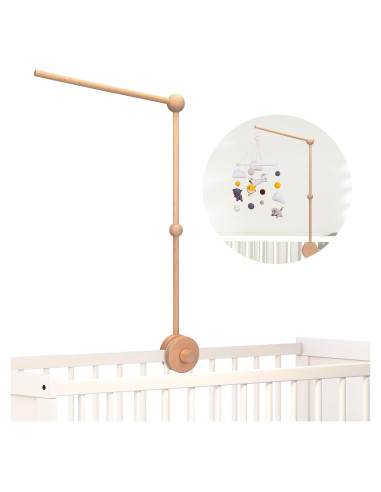 Brazo de Móvil de Madera YOUQIAN para Cuna - Soporte Ajustable