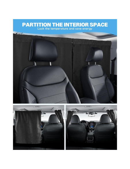 Cortinas de Privacidad para Automóvil Epltion QCY - 4 Piezas