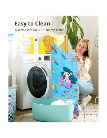 Alfombrilla de baño antideslizante Daugee 101.6x40.6 cm Sirena