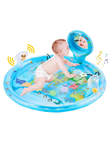 Alfombra de Juego Acuática 4-en-1 XWE-01 para Bebés con Espejo