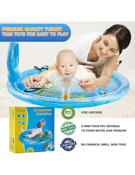 Alfombra de Juego Acuática 4-en-1 XWE-01 para Bebés con Espejo