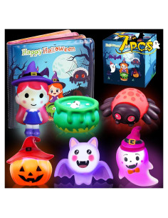 Juguetes de baño Halloween 7PCS - Brillan en la oscuridad
