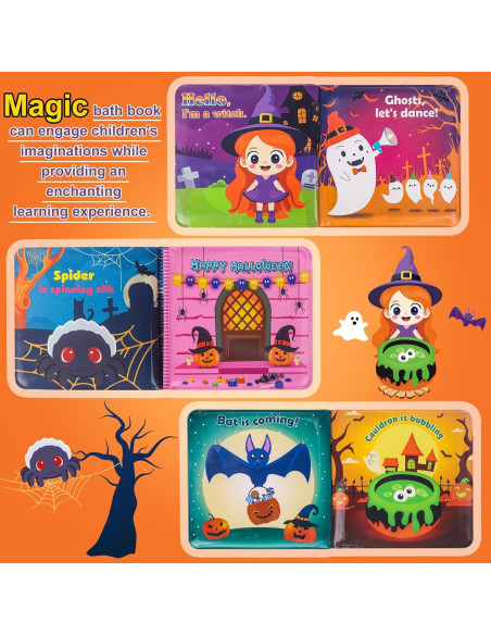 Juguetes de baño Halloween 7PCS - Brillan en la oscuridad