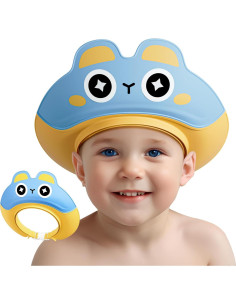 Gorro de Ducha para Niños 2 Pcs - Protección Ojos y Oídos 2
