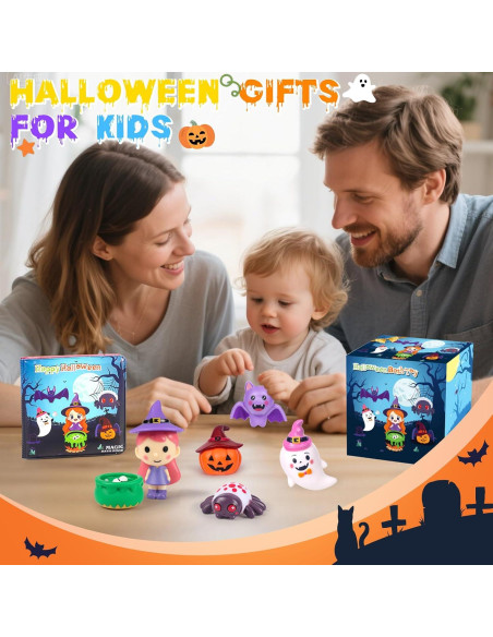Juguetes de baño Halloween 7PCS - Brillan en la oscuridad