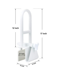 Barra de Seguridad para Bañera Butizone, Ajustable 7.6-17.8 cm, 136 kg 2