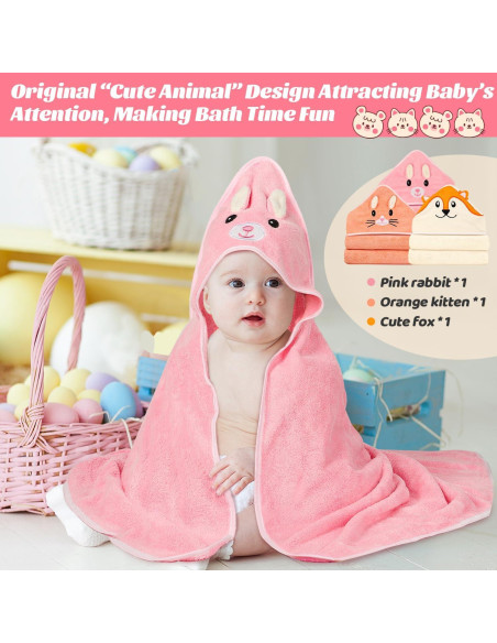 Toallas con Capucha para Bebés Sublaga - 12 Piezas 80x80 cm