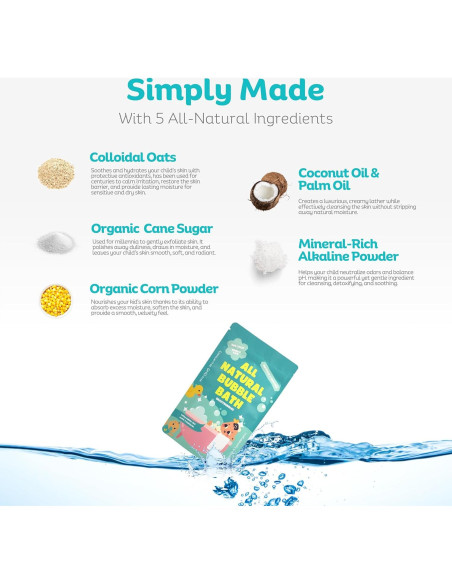 Baño de Burbujas Natural CrazyBubbles 199.5g Hipoalergénico