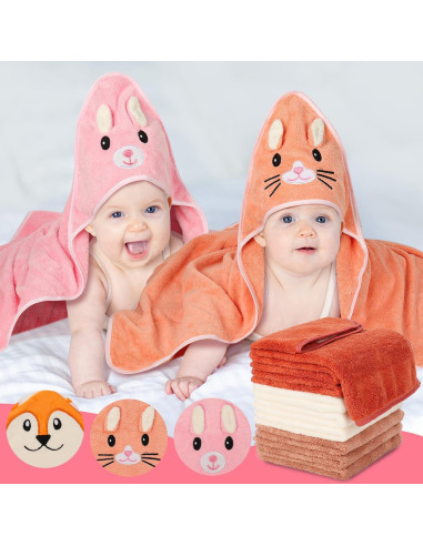 Toallas con Capucha para Bebés Sublaga - 12 Piezas 80x80 cm