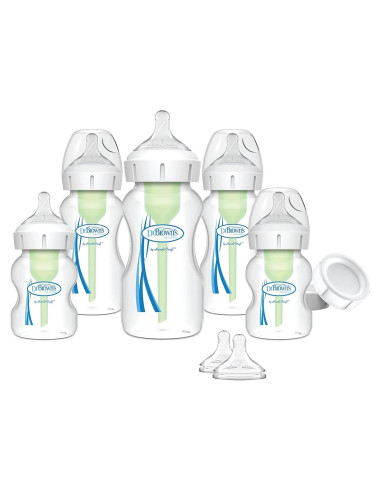 Juego de Alimentación para Bebés Dr. Brown's Anti-Cólico 5 Biberones
