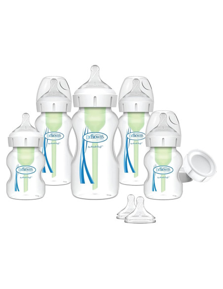 Juego de Alimentación para Bebés Dr. Brown's Anti-Cólico 5 Biberones