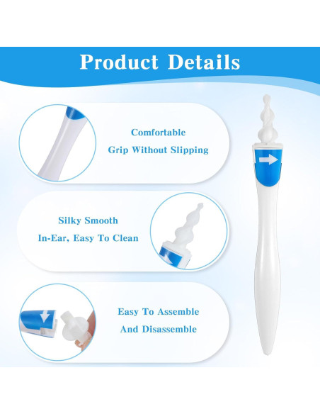 Kit de Eliminación de Cerumen CIATBYYJ con 16 Puntas Reutilizables