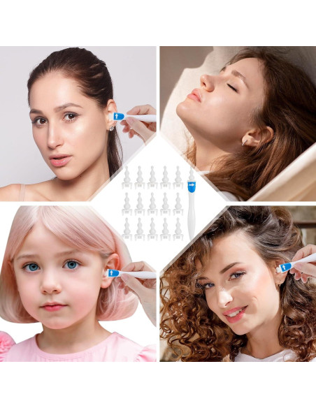 Kit de Eliminación de Cerumen CIATBYYJ con 16 Puntas Reutilizables