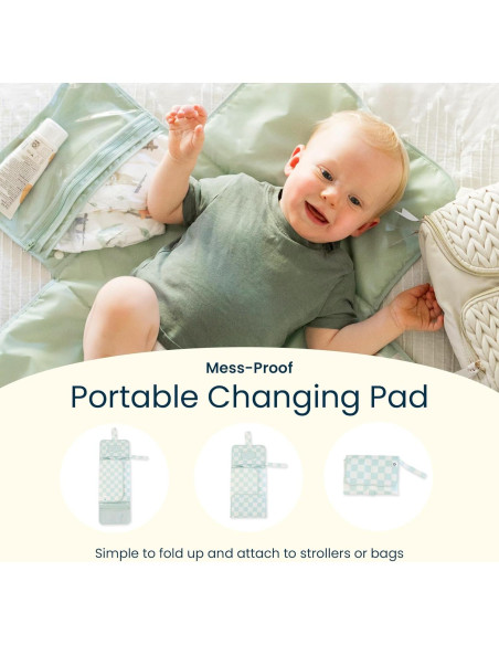 Almohadilla Cambiadora Portátil Tiny Twinkle - Impermeable y Plegable