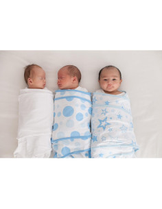 Manta de Envolver Milagrosa Rosa 100% Algodón para Bebés 2