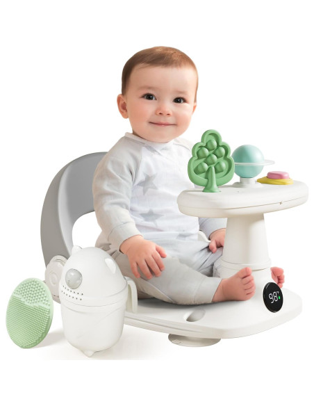 Asiento de Baño Antideslizante para Bebés Gris - 0 a 25 kg