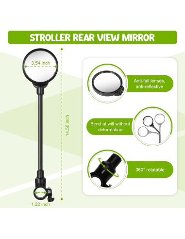 Espejo para Cochecito Liovsiso Redondo Universal 39.7x9.6cm
