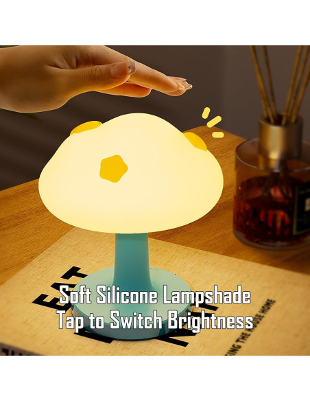 Luz Nocturna Recargable Nube y Conejo KVPPVT, 3 Brillos