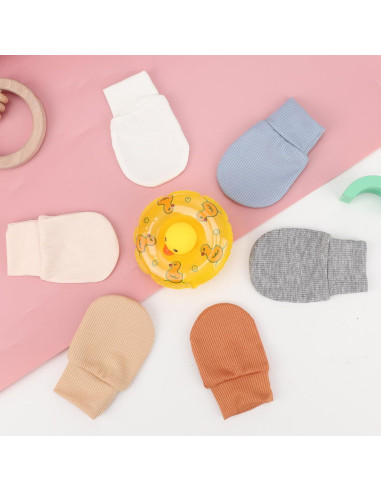 Manoplas para Bebés BQUBO 6 Pares 0-6 Meses Unisex