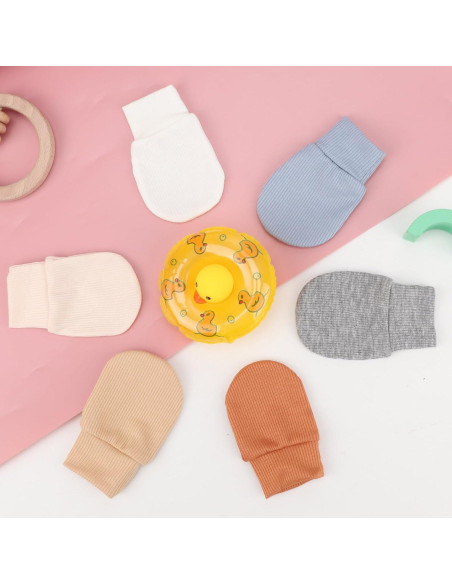 Manoplas para Bebés BQUBO 6 Pares 0-6 Meses Unisex