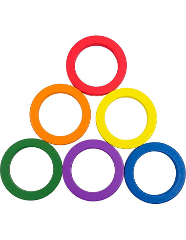 Juguete educativo de madera Hidoggy apilador de anillos 34cm