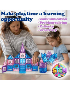 Juego de Azulejos Magnéticos 3D MatrixMinds 102 Piezas 2